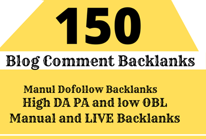 do 150 dofollow blog comments SEO service backlinks