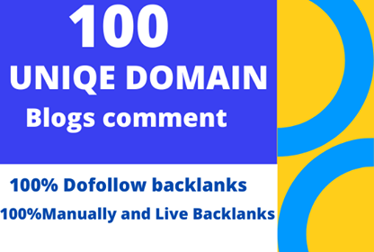  build 100 unique domains blog comments backlinks