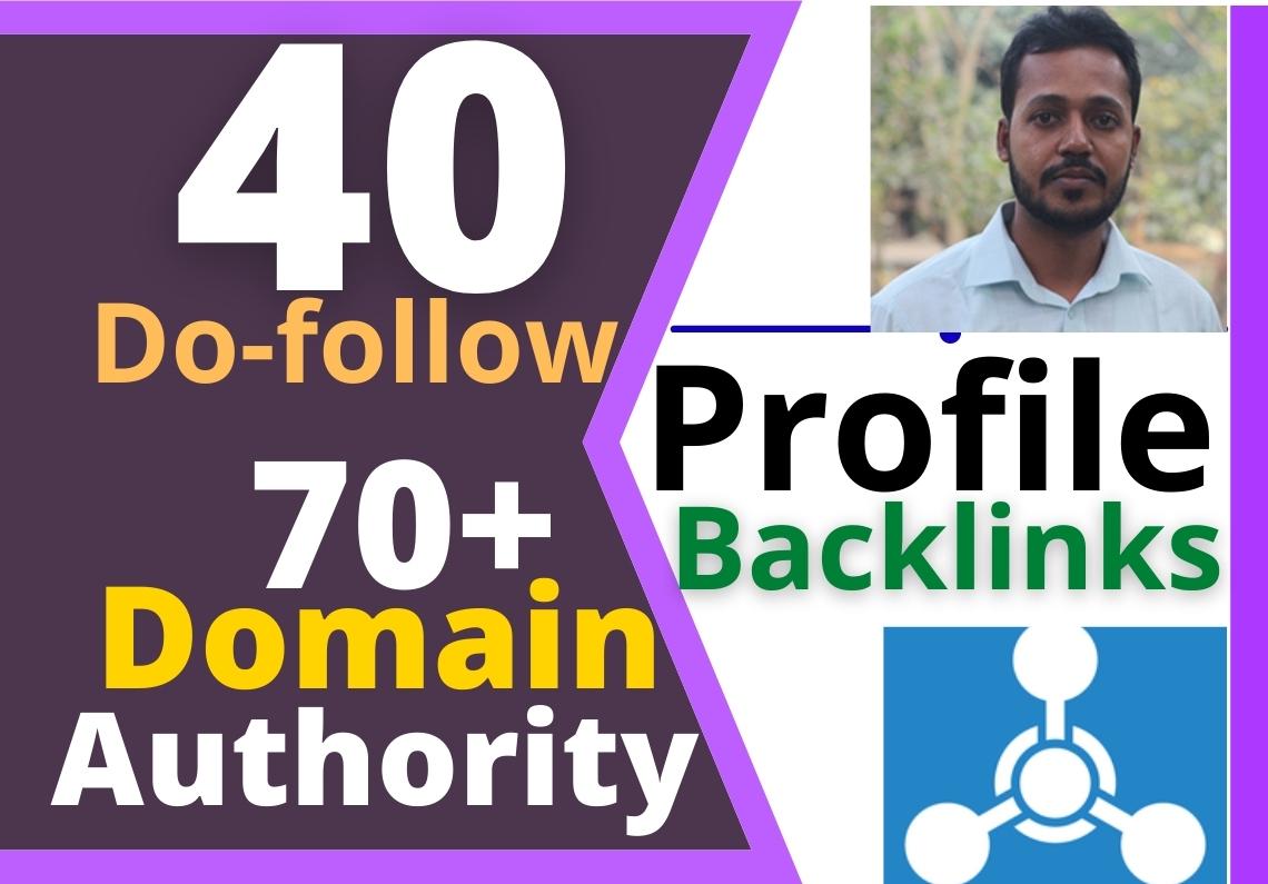 2021 Turbo Booster 40 Do-Follow Profile Backlinks