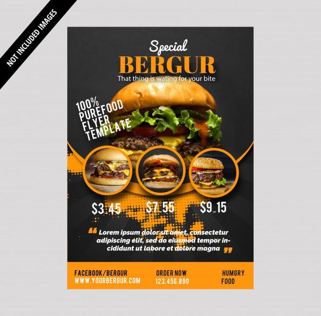 I will design amazing food & restaurant's Flyer 