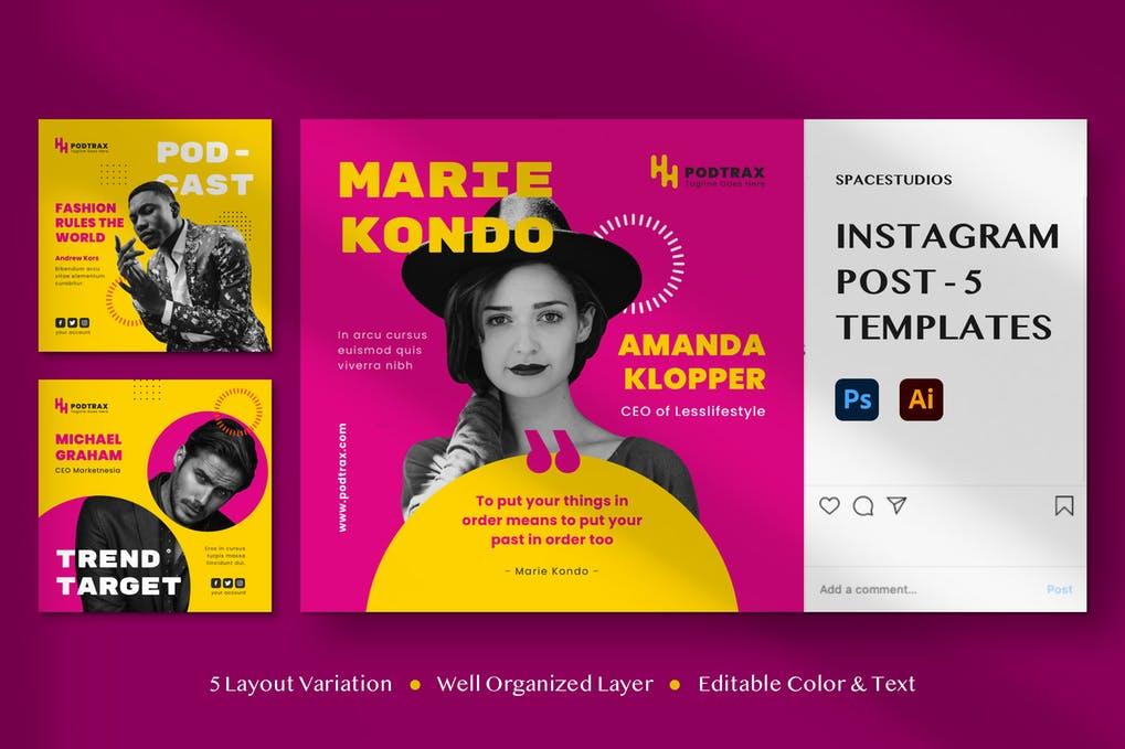 I will design premium quality Instagram post