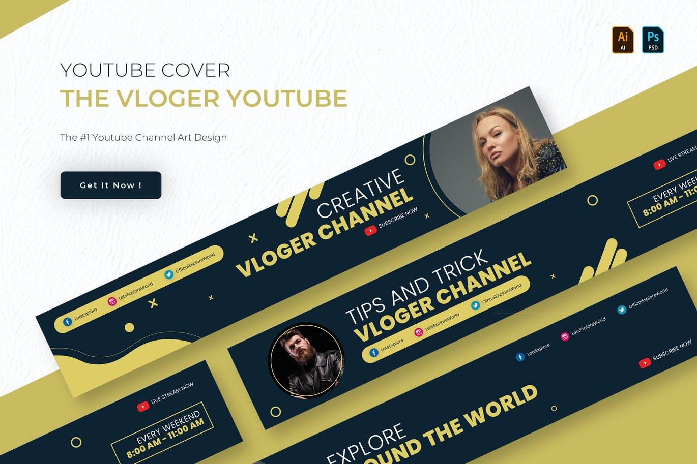 I will design an outstanding YouTube Banner or Cover Design