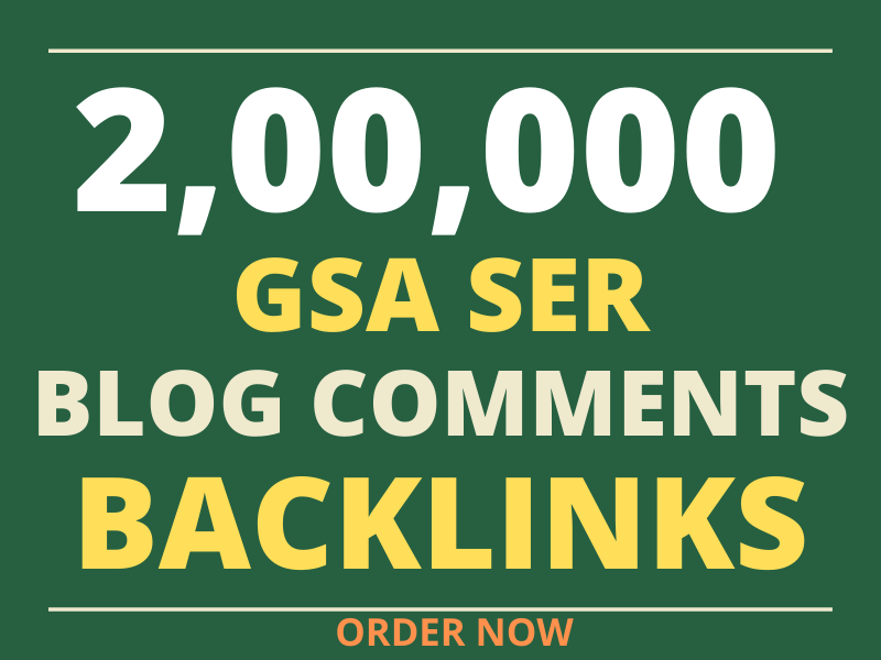do 200k gsa offpage seo blog comments backlinks for top ranking