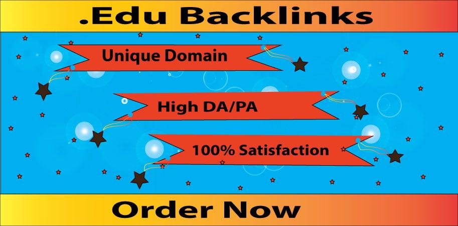 I will do 10 Edu Gov High DA SEO Backlinks Link building