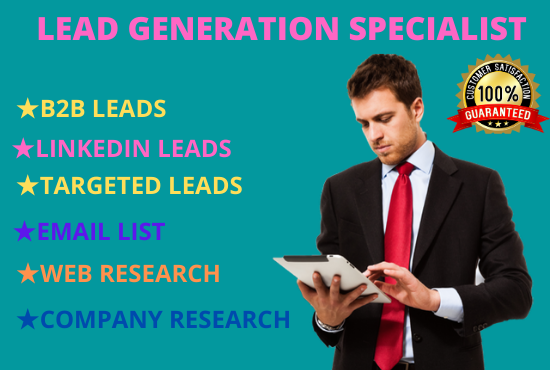 Do targeted b2b lead generation person or company and linkedin leads 