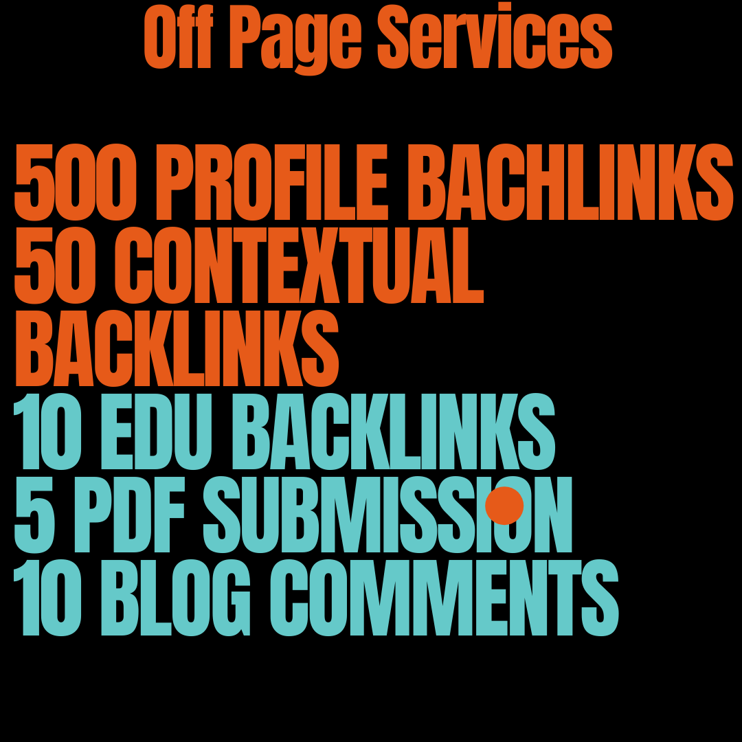 I Will Do 500 Profile Backlinks, 50 Contextual Backlinks, 10 EDU Backlinks 5 PDF Submission 
