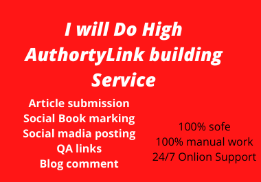 I will do high authority Dofollow Backlink Link building Service