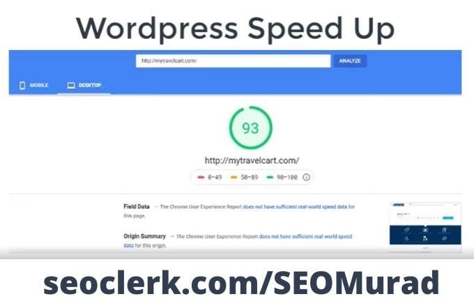website speed Optimization 80-90+ Up