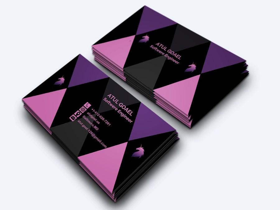 I will provide professional modern business card design services