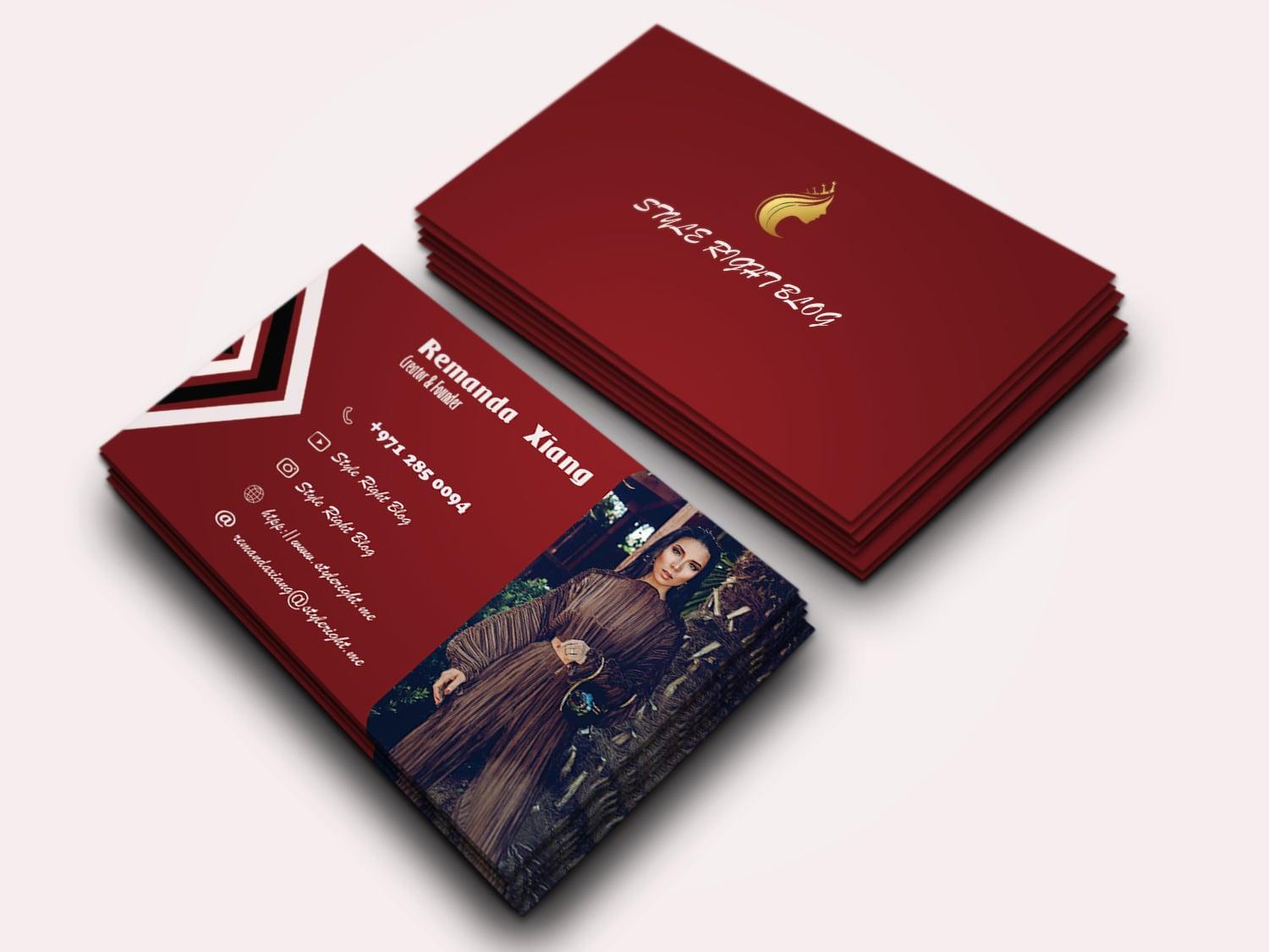I will provide professional modern business card design services