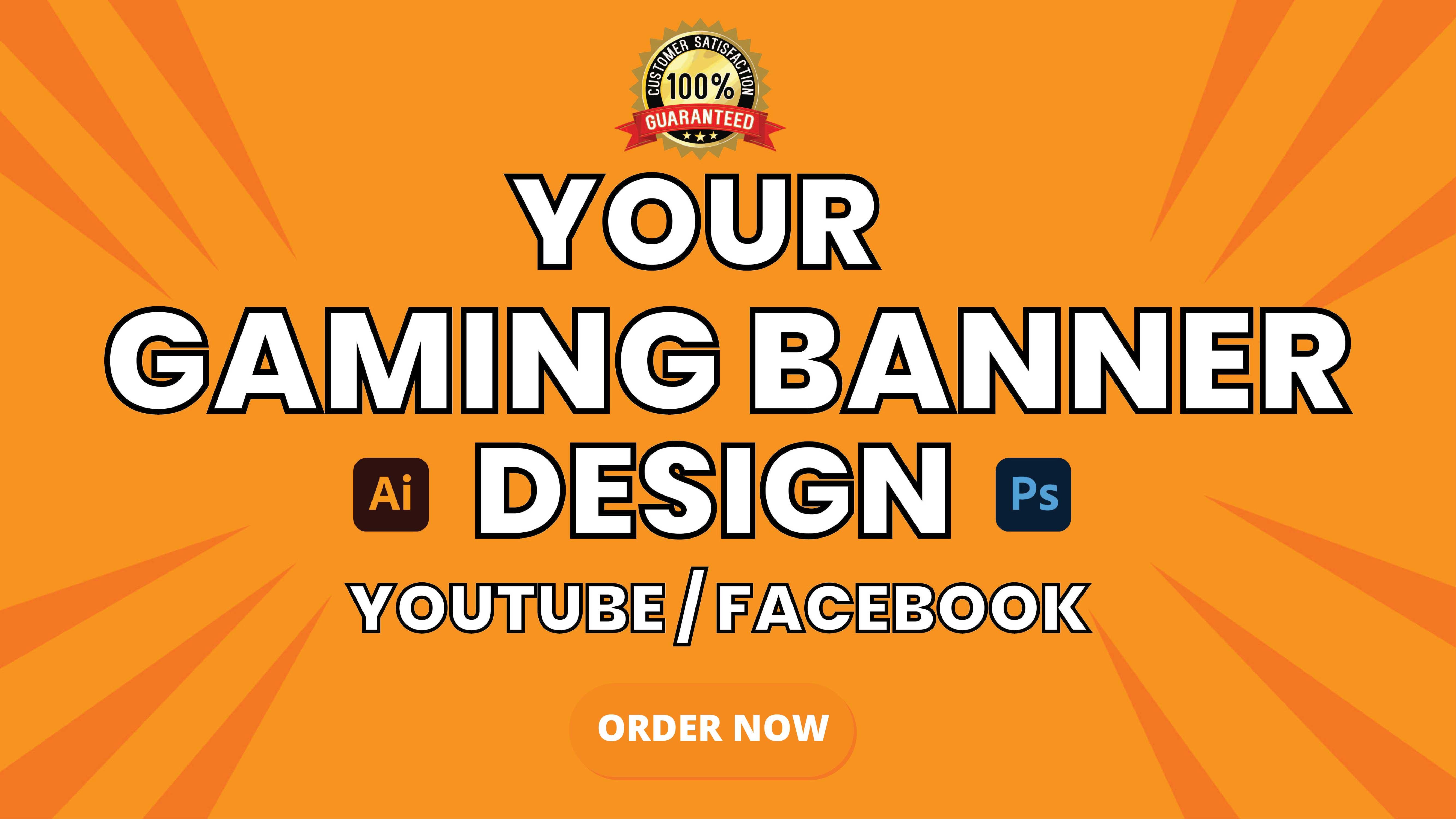 I will create a cool gaming youtube thumbnail in 12 hours