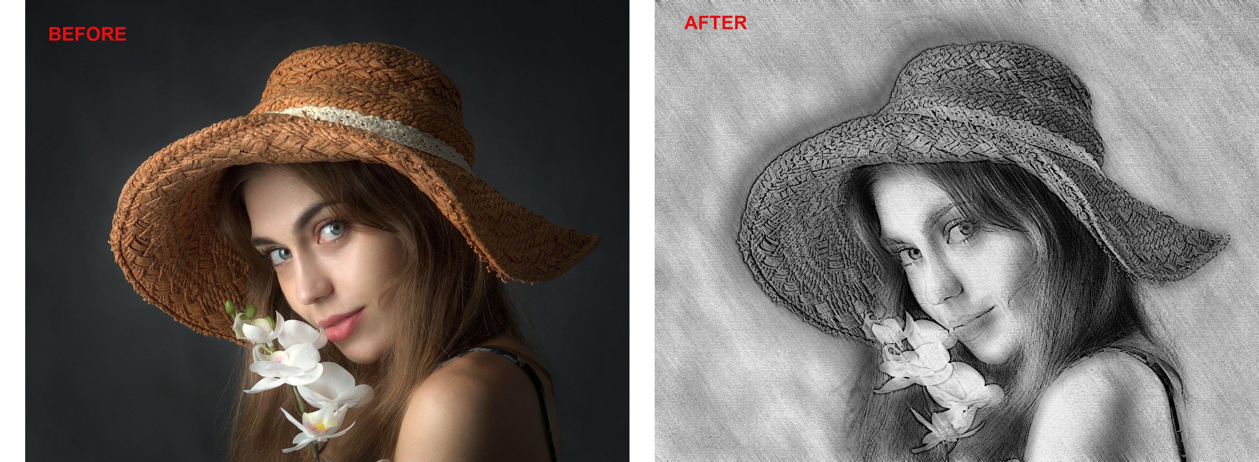 I will draw realistic pencil sketch from your photo