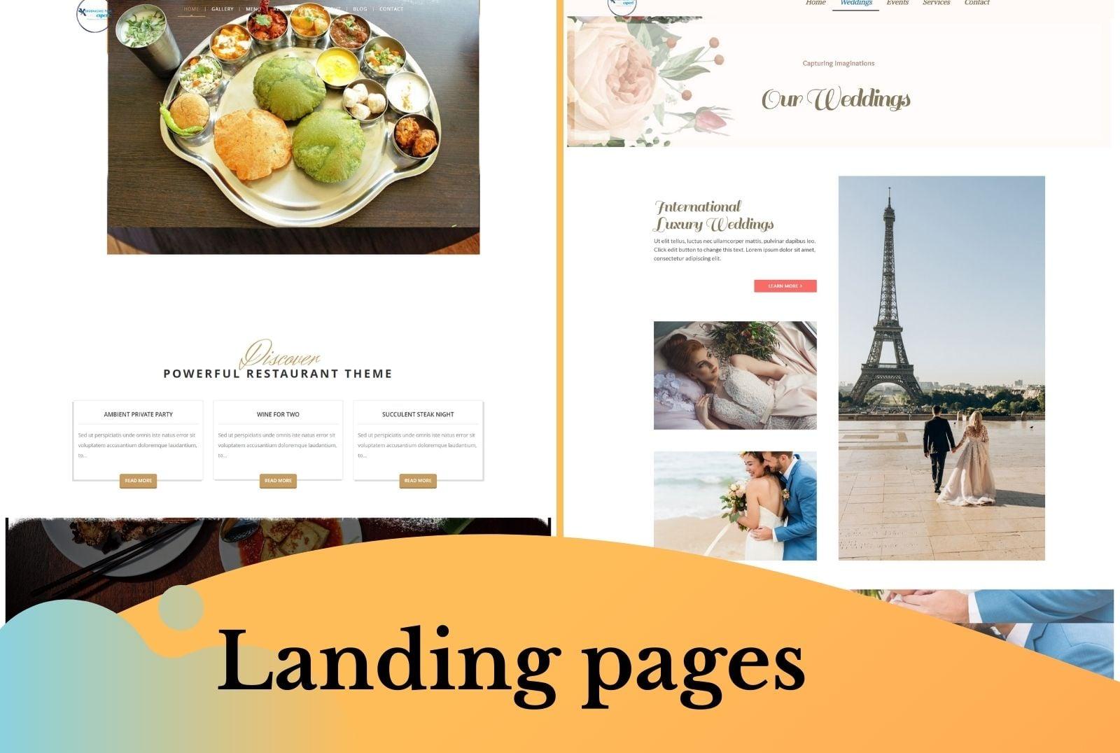 I will create a word press landing page or elementor landing page design