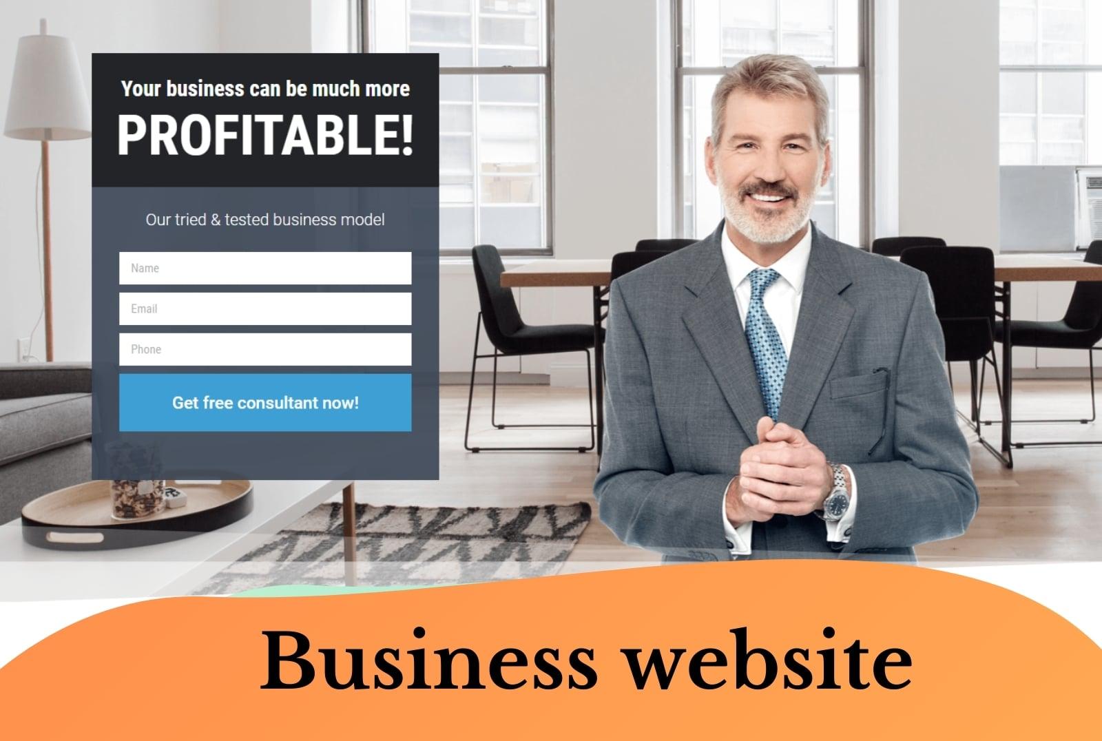 I will create a word press landing page or elementor landing page design