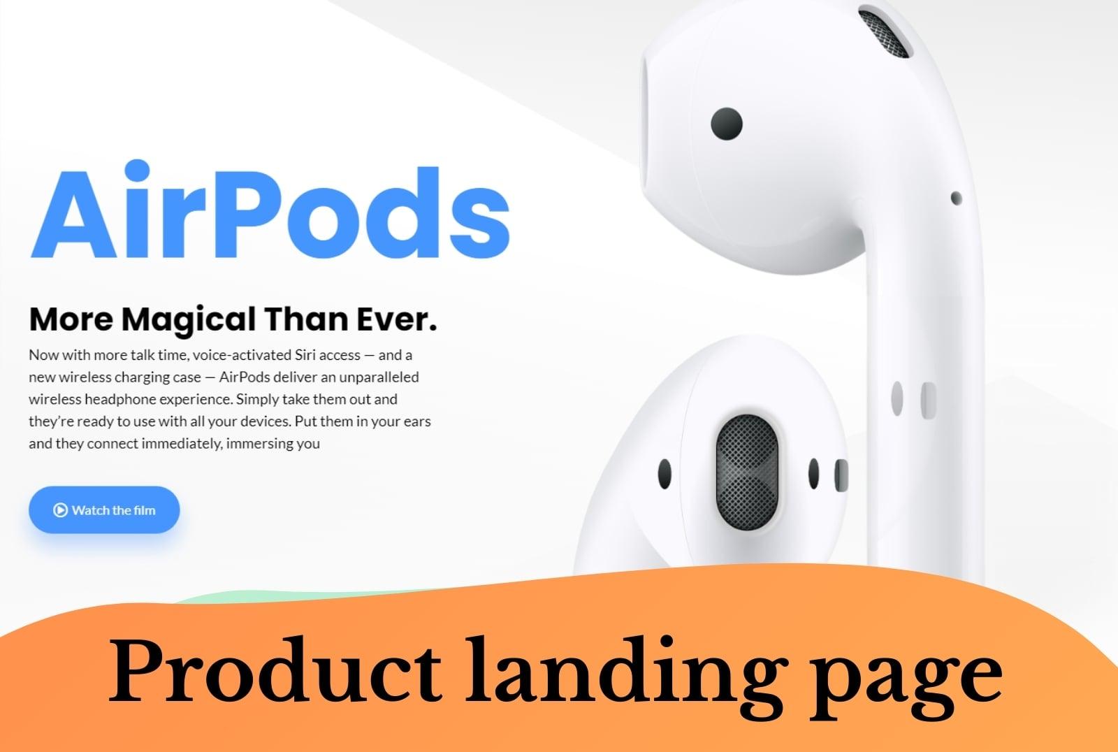 I will create a word press landing page or elementor landing page design