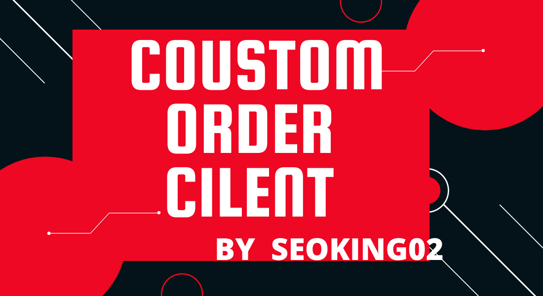 All In One Custom Order For My Client 