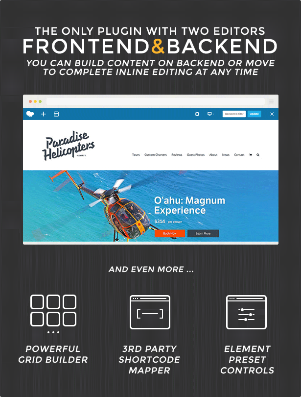 WPBakery Page Creator Plugin for WordPress with Frontend and Backend Editor