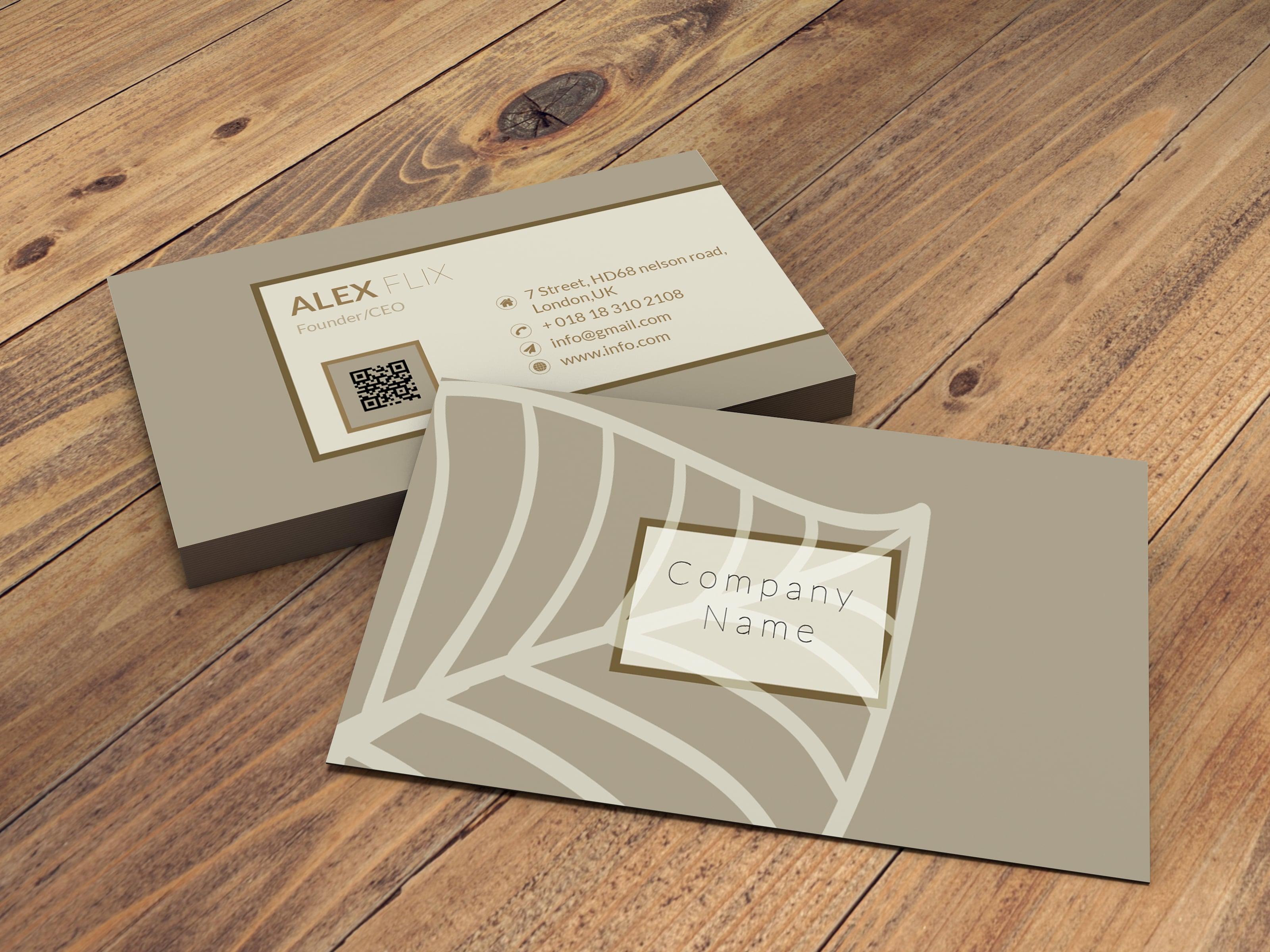 I will design minimal and unique business card for you