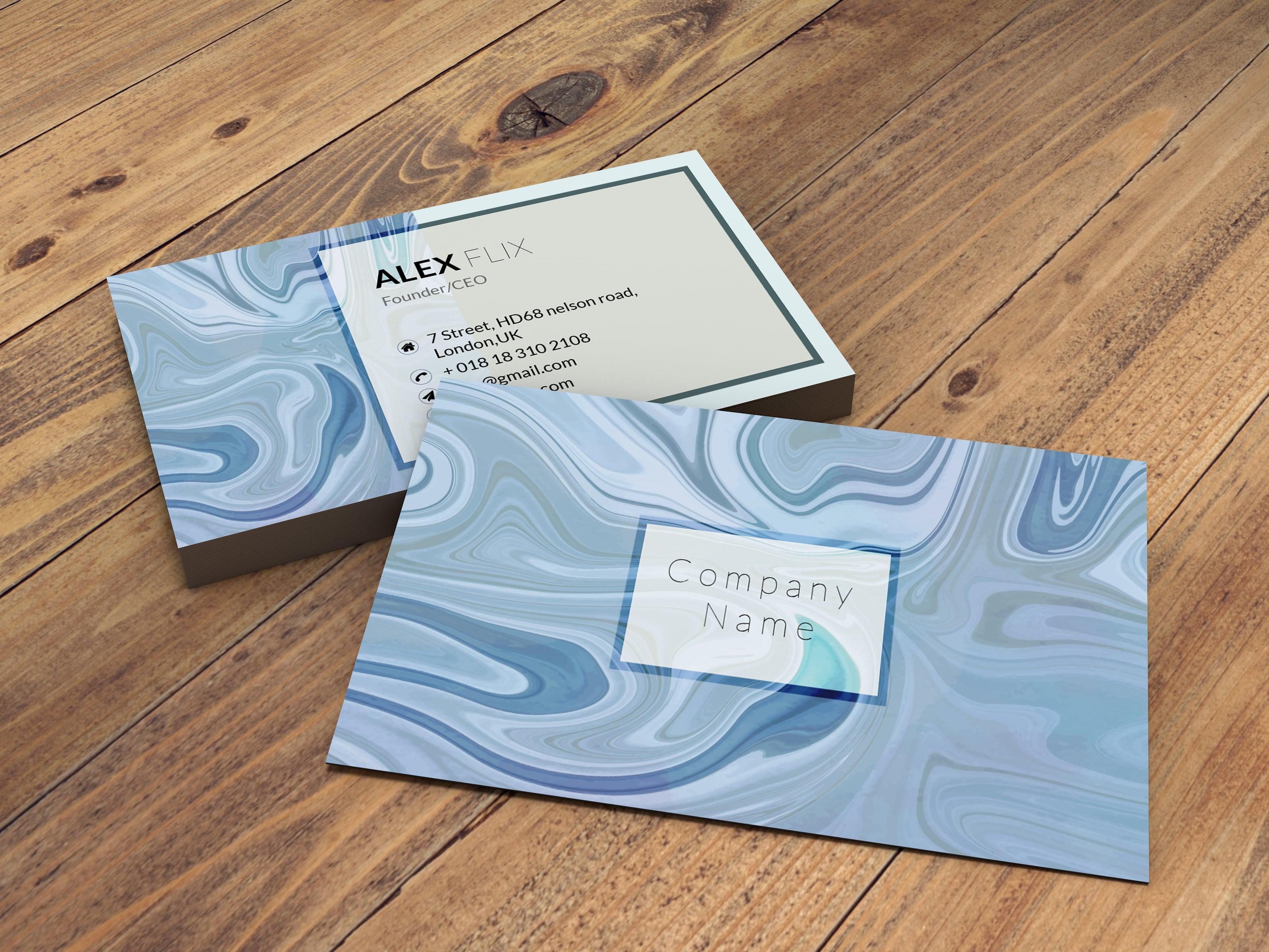 I will design minimal and very unique business card for you