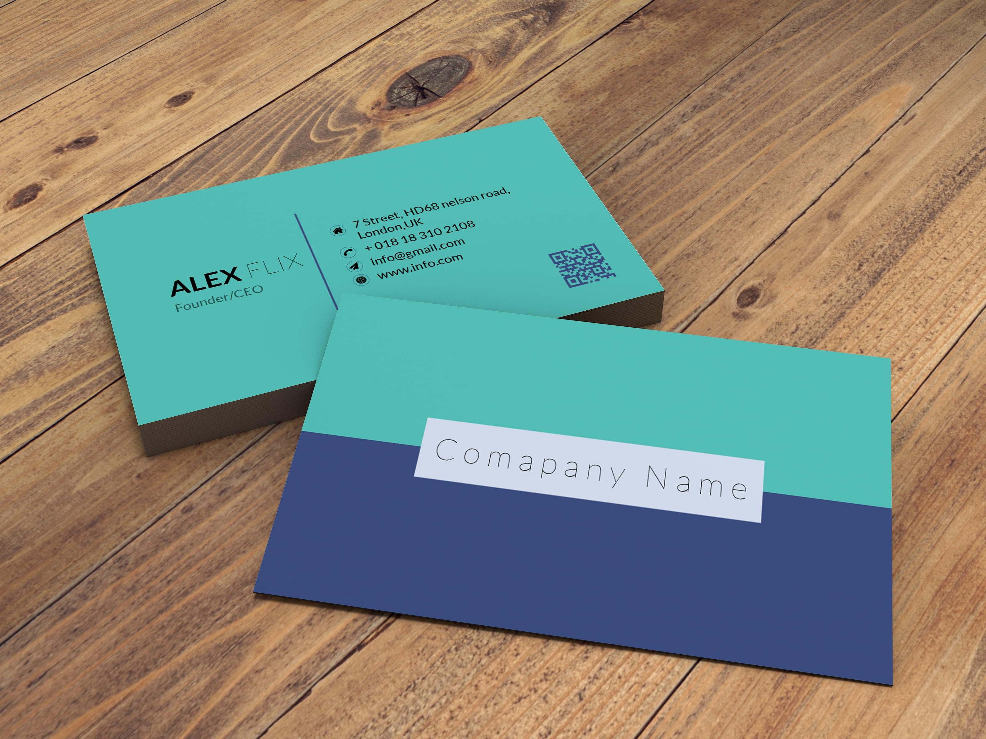 I will design minimal and unique business card for you