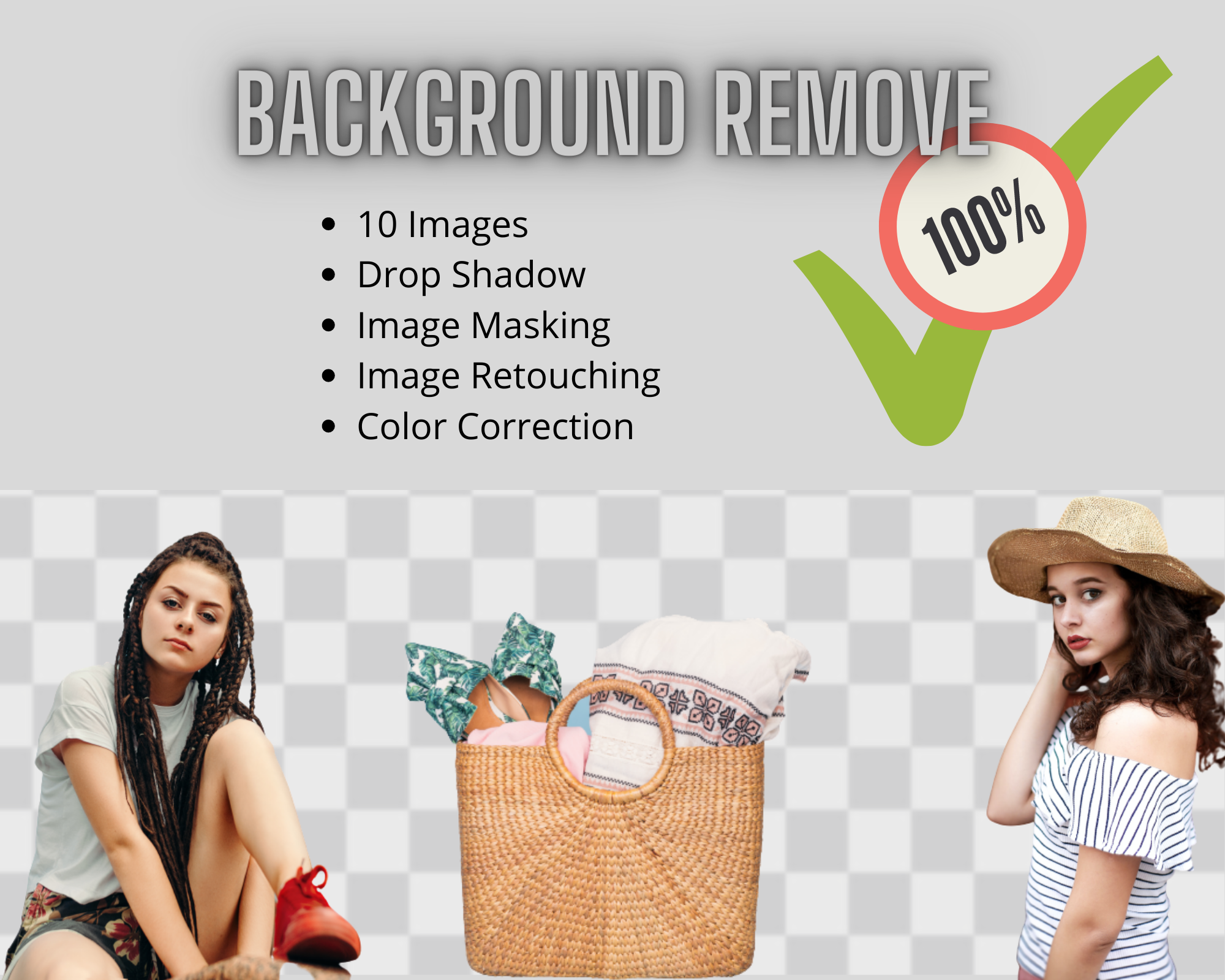 High quality Background Remove within 24hrs (10pcs) With Guarantee. 
