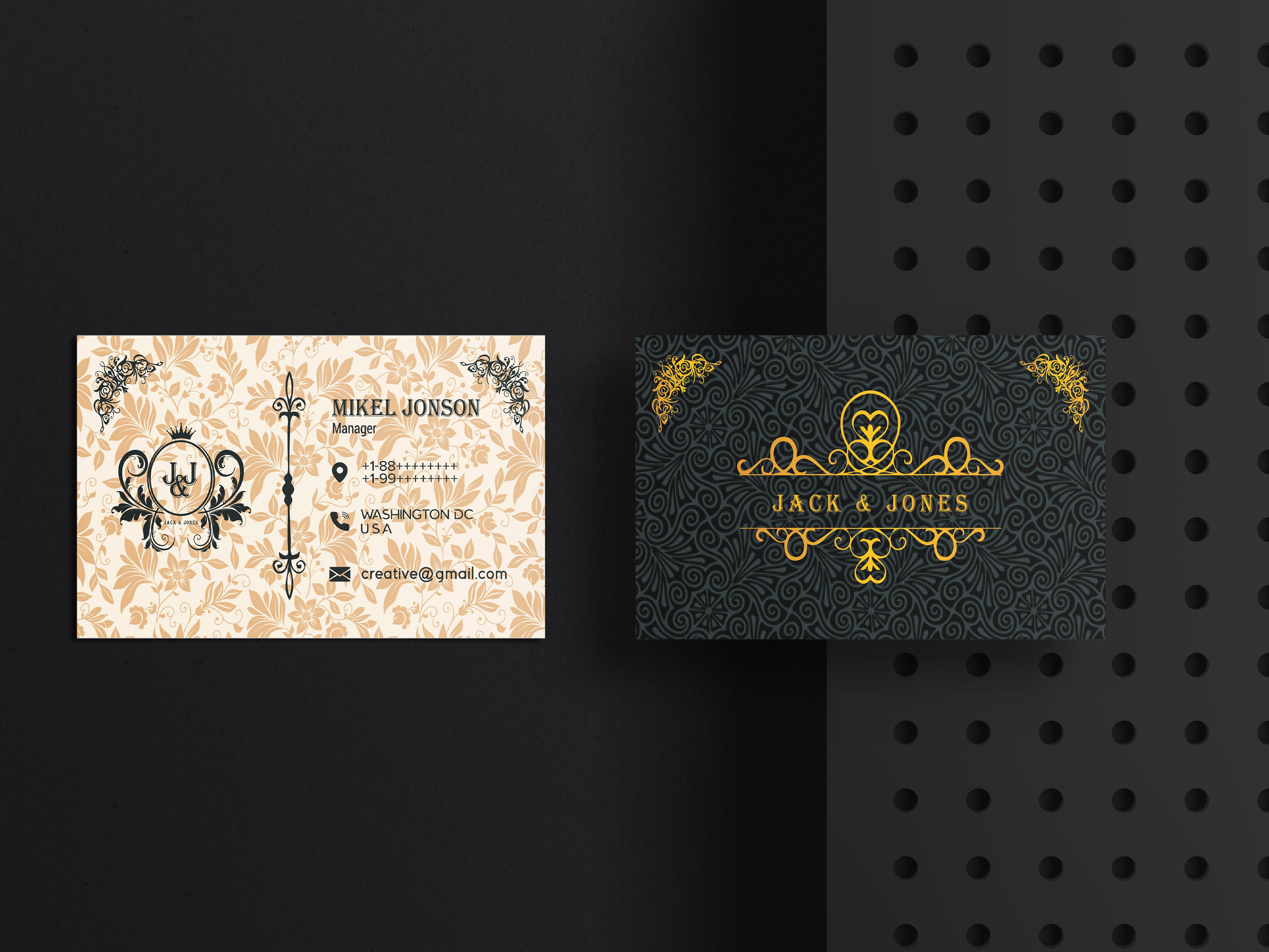 I will Design you unique Luxury Business Card for your business, company and many more