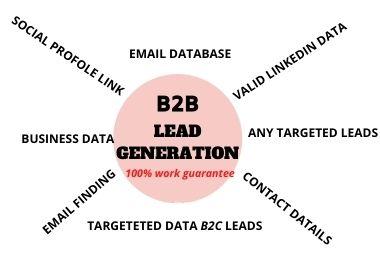 Are you looking for a B2B lead? I can help you with valid lead as per demand.