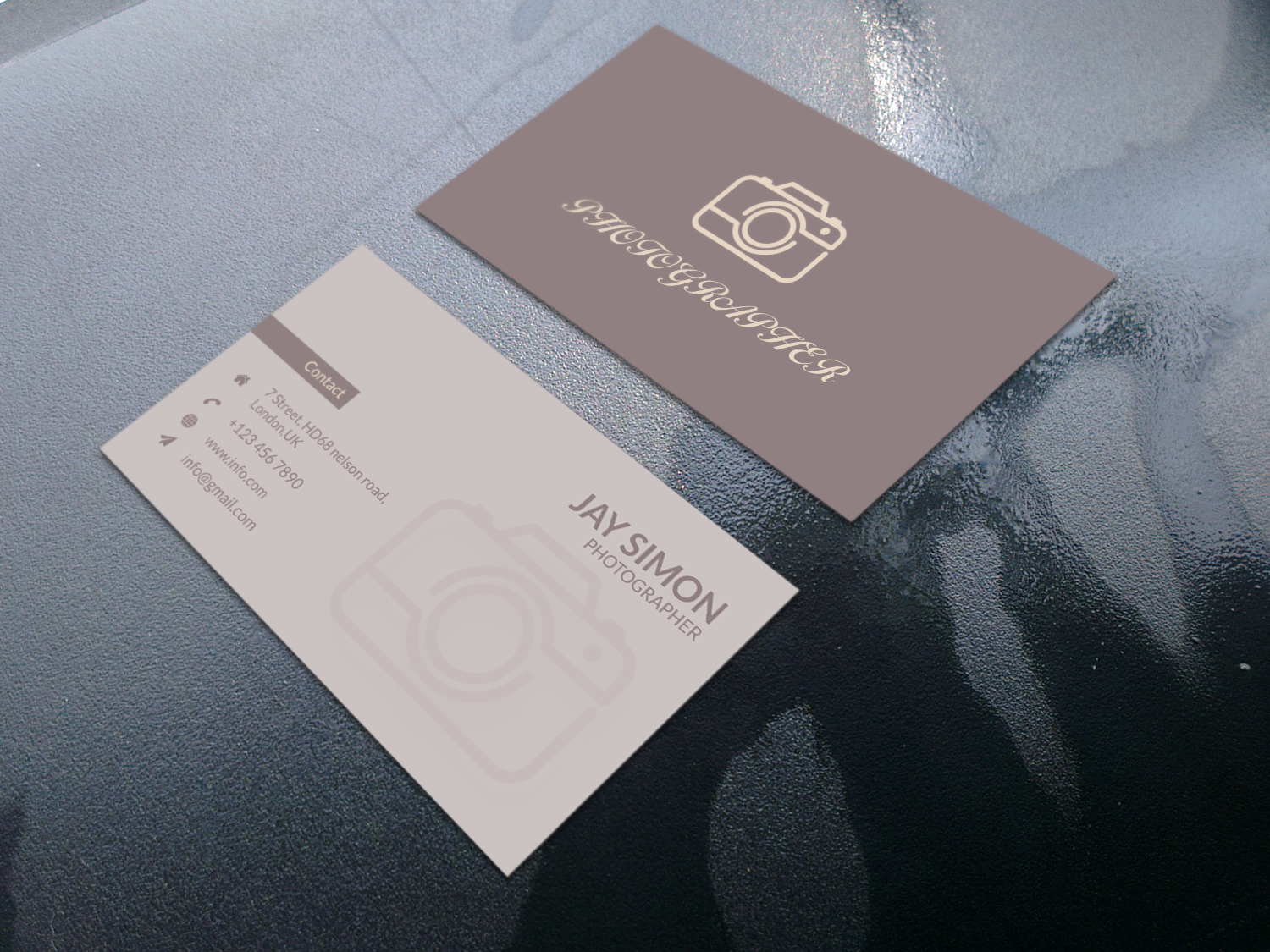 I create modern, minimalist, luxury business card 