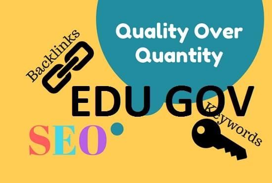 10 EDU 10 GOV and 40 blogcomments total 60 backlinks HIgh DA PA