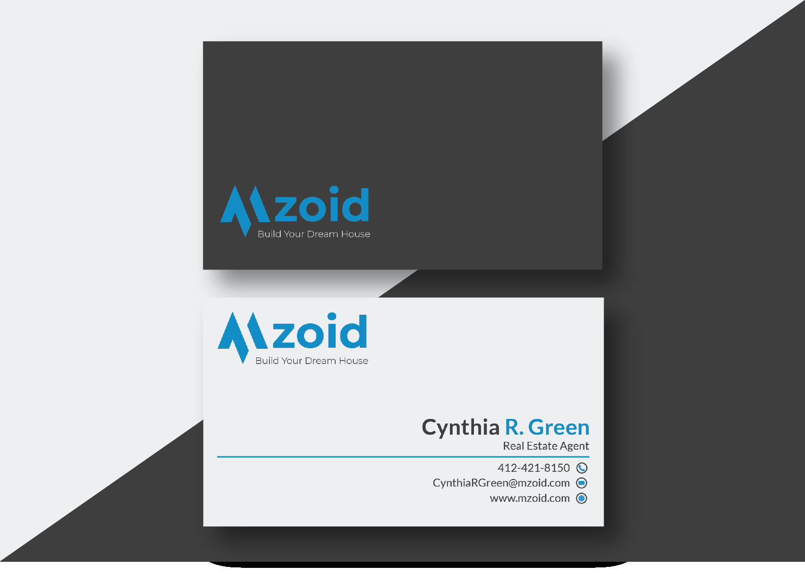 I will design unique minimal business card design