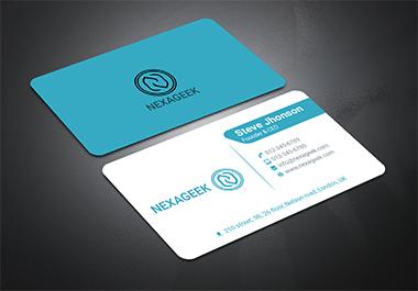 I will design professional modern minimalist business card 
