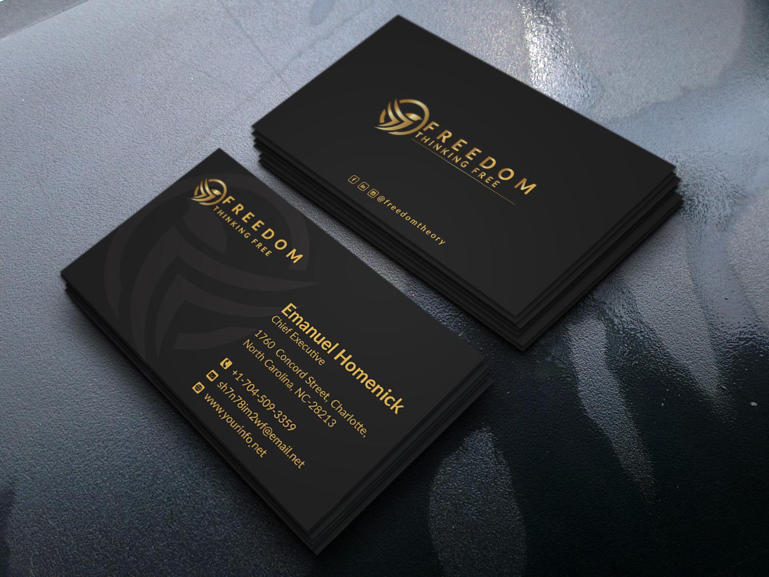 Minimalist & Professional Business Cards For Sale