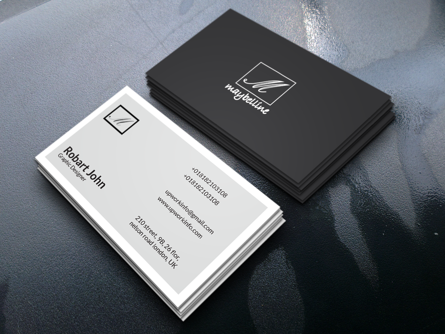 I will create a Business Card for you as you wish it to be