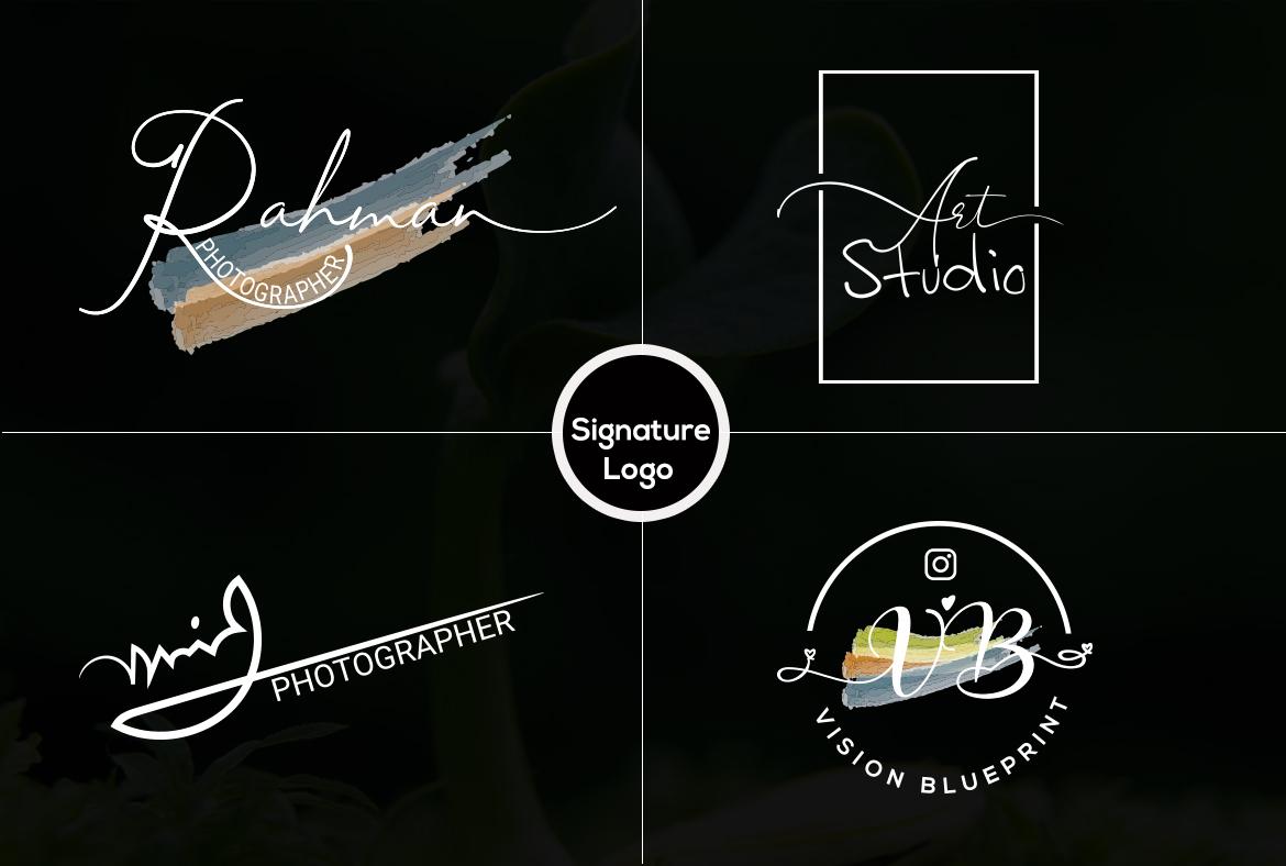 i will do signature logo design 