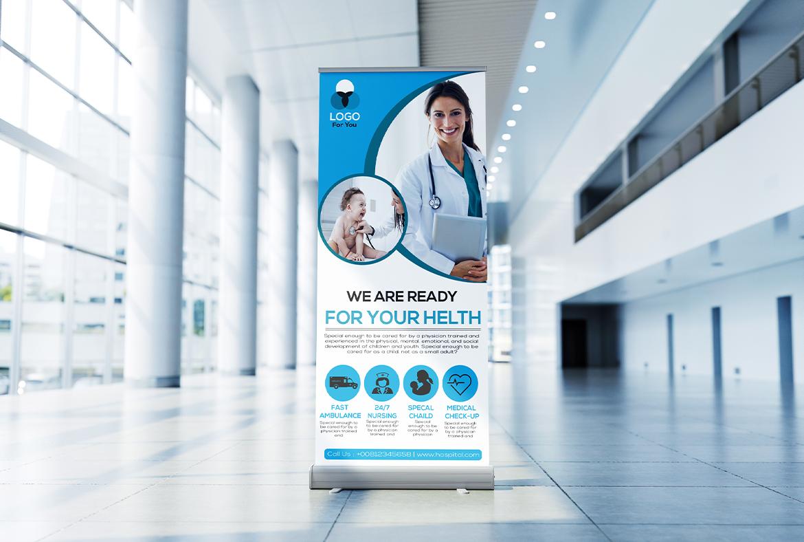 i will design a roll up banner