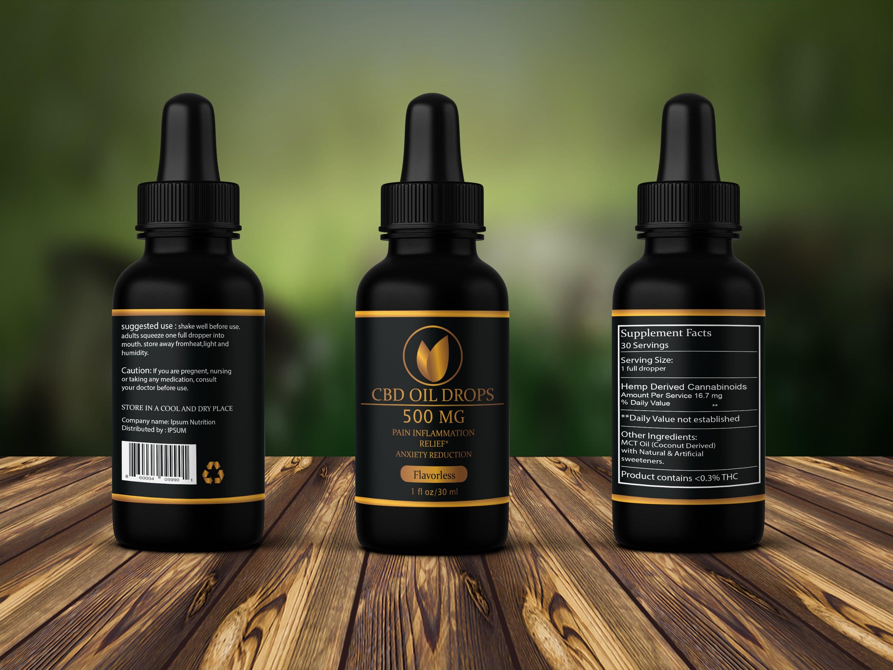 I will create label design, cbd label, hemp label, bottle label and product packaging