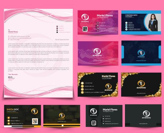 I will design unique and professional business card with letterhead