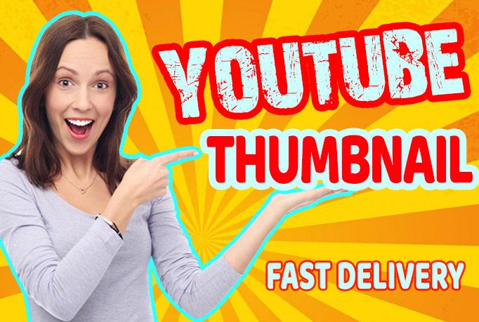 I will design youtube thumbnails unique