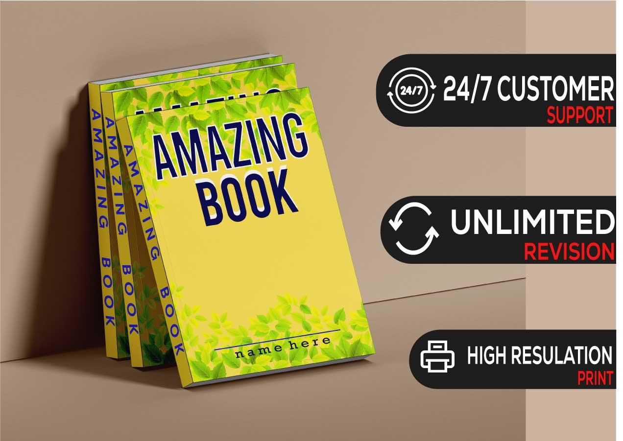 I will do book cover design, e book or kindle book, paperback cover design