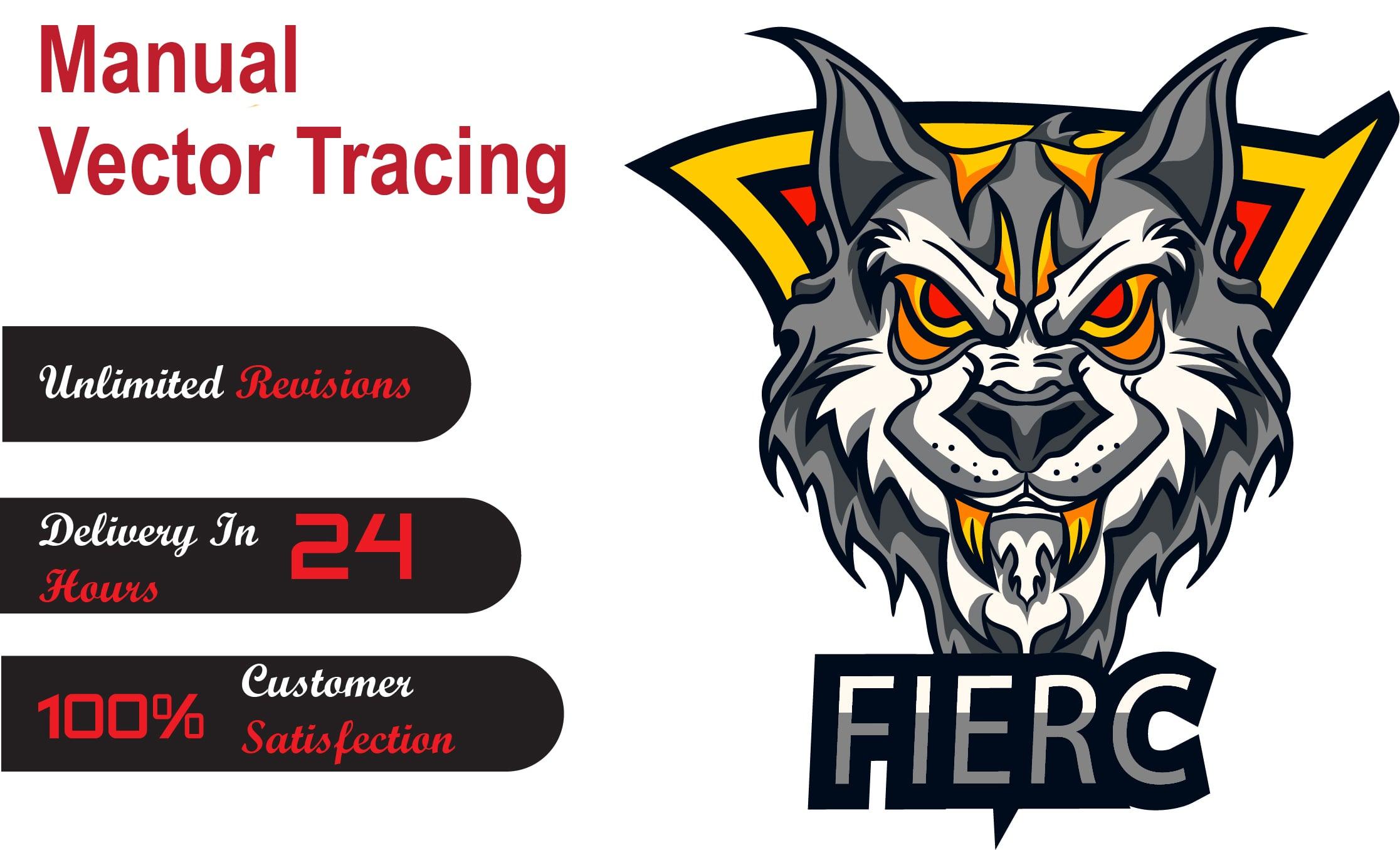 I will do vector tracing or recreate image within 2 hours