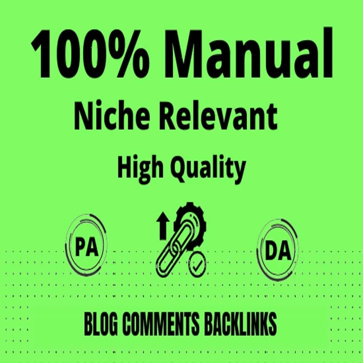 I Will Provide Niche Relevant Manual Blog Comment Backlinks
