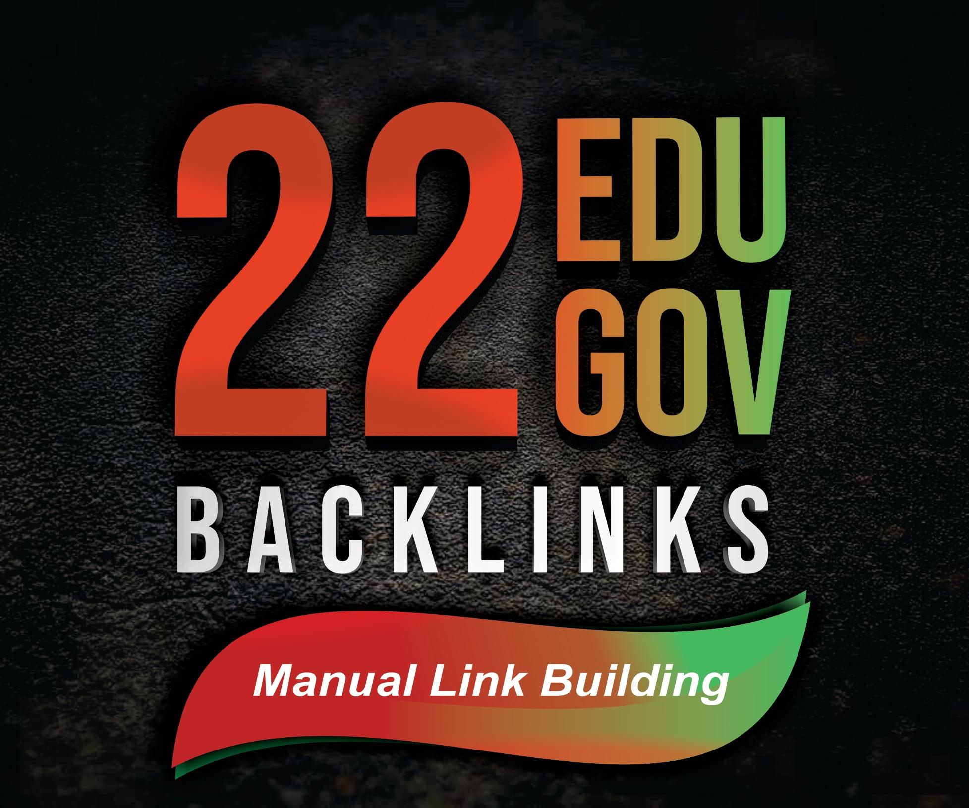 22 Edu and Gov backlinks | manually created | Help to get Google ranking and fast indexing content