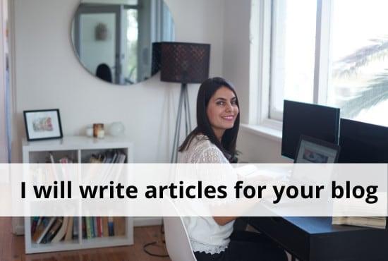 I will write articles for your blog 