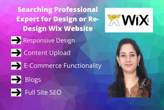 I will create and redesign shopify wix elementor pro and duda websites