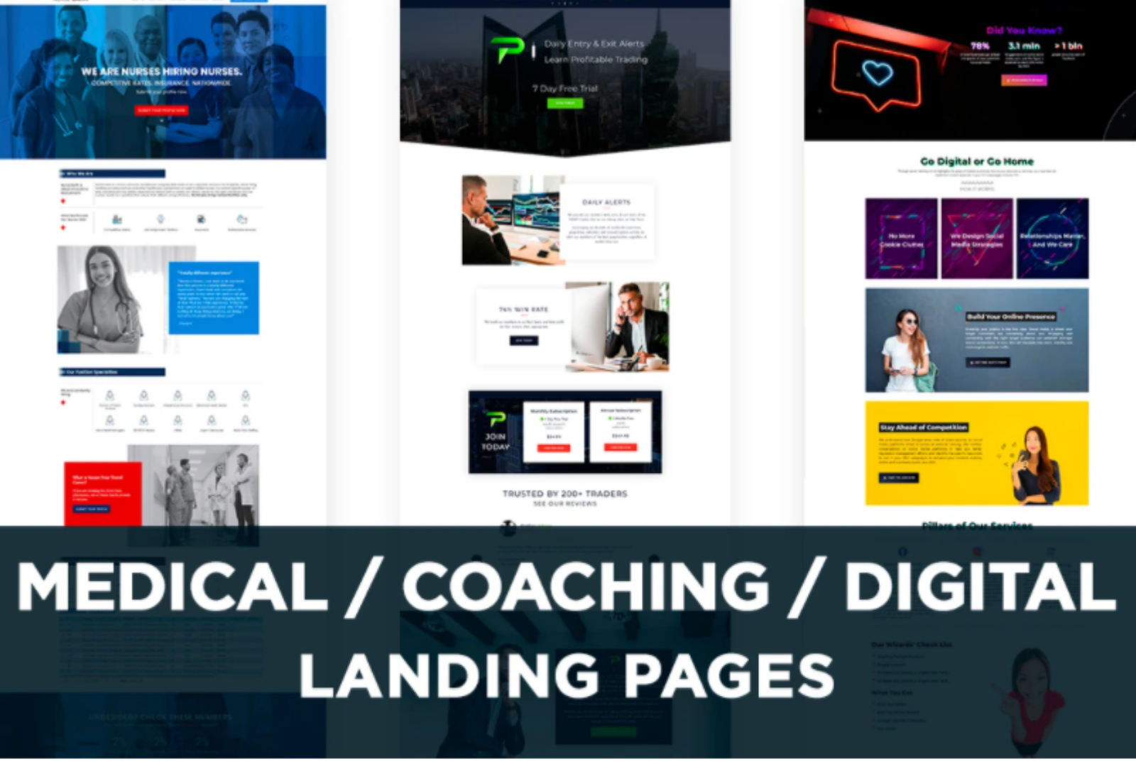 I will build custom WordPress landing page that converts