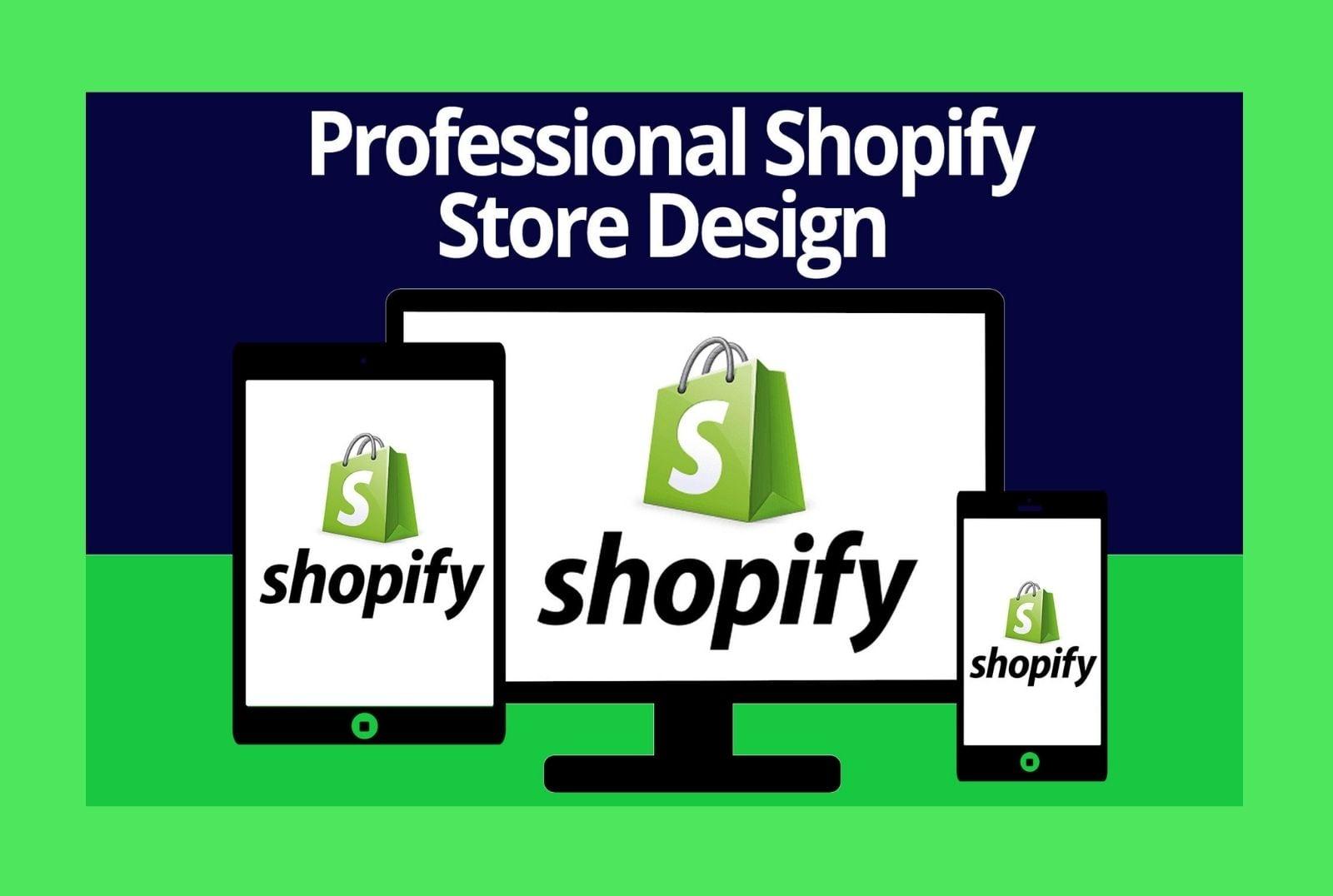 I will design a beautiful shopify drop shipping store 