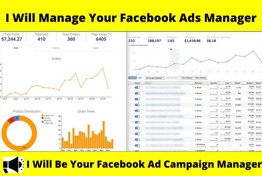 I will be your Facebook ads manager.