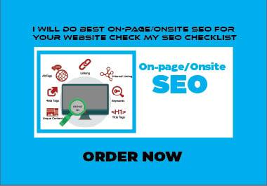 I will do best On-Page/Onsite SEO for your Business