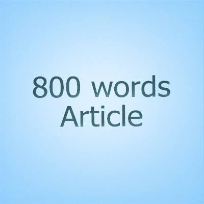 800word articles that is SEO optimized on any topic.