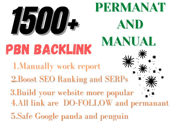 Buy extream 1500+ web 2.0 pbn backlink with High DA/PA/TF/CF in your homepage with unique website